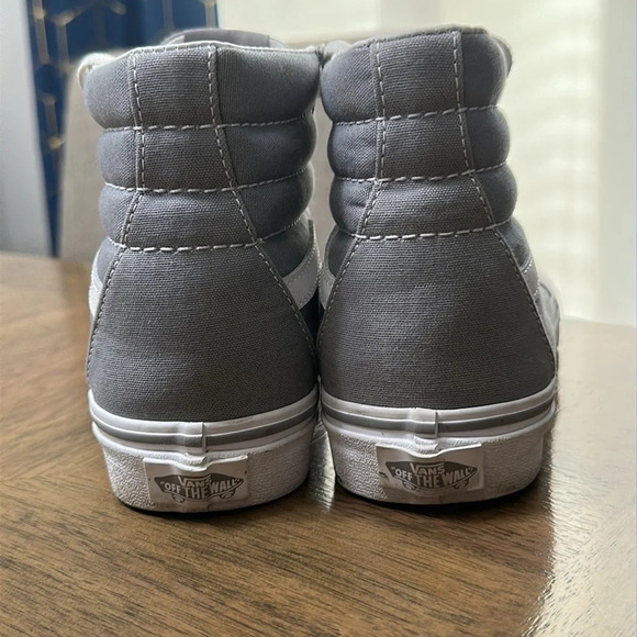 Vans Gray High Top Skateboard Shoes Men’s 5.5 / Women’s 7 Classic Skate Sneakers - Picture 4 of 11